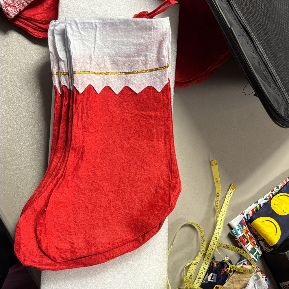 Red and White Christmas Stocking comes in sets of 12, I have 3 sets